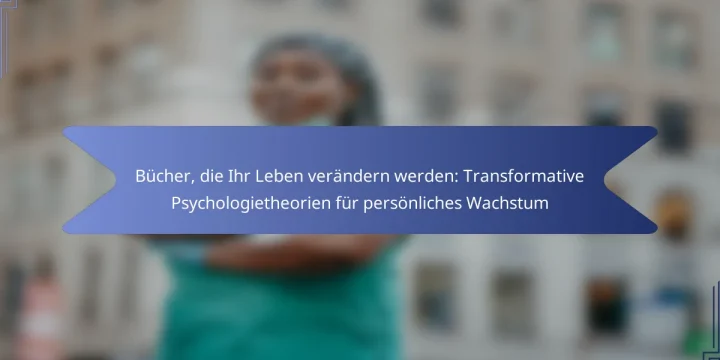 Bücher, die Ihr Leben verändern werden: Transformative Psychologietheorien für persönliches Wachstum