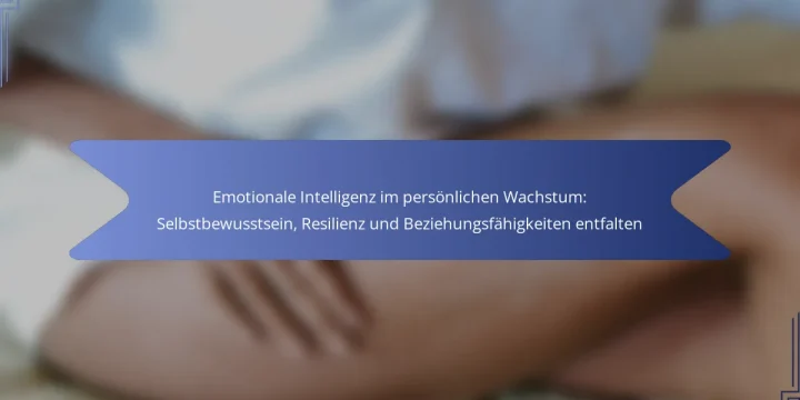 Emotionale Intelligenz im persönlichen Wachstum: Selbstbewusstsein, Resilienz und Beziehungsfähigkeiten entfalten
