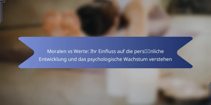 Moralen vs Werte: Ihr Einfluss auf die persönliche Entwicklung und das psychologische Wachstum verstehen