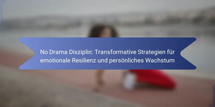 No Drama Disziplin: Transformative Strategien für emotionale Resilienz und persönliches Wachstum