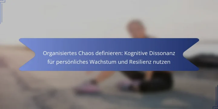 Organisiertes Chaos definieren: Kognitive Dissonanz für persönliches Wachstum und Resilienz nutzen
