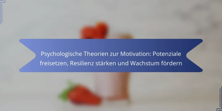 Psychologische Theorien zur Motivation: Potenziale freisetzen, Resilienz stärken und Wachstum fördern