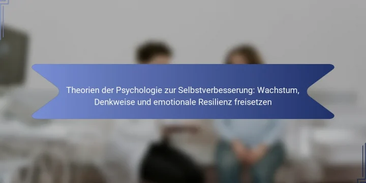 Theorien der Psychologie zur Selbstverbesserung: Wachstum, Denkweise und emotionale Resilienz freisetzen