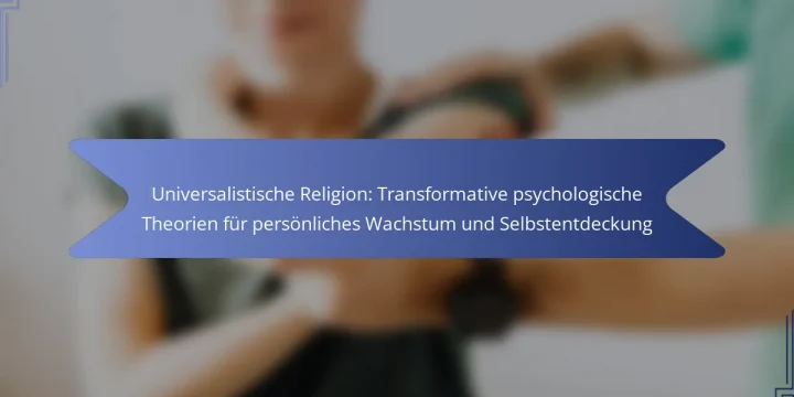 Universalistische Religion: Transformative psychologische Theorien für persönliches Wachstum und Selbstentdeckung